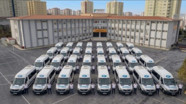 Bakırköy ve Bahçelievler güvenli öğrenci servisi taşımacılığı aracı - Süren Turizm